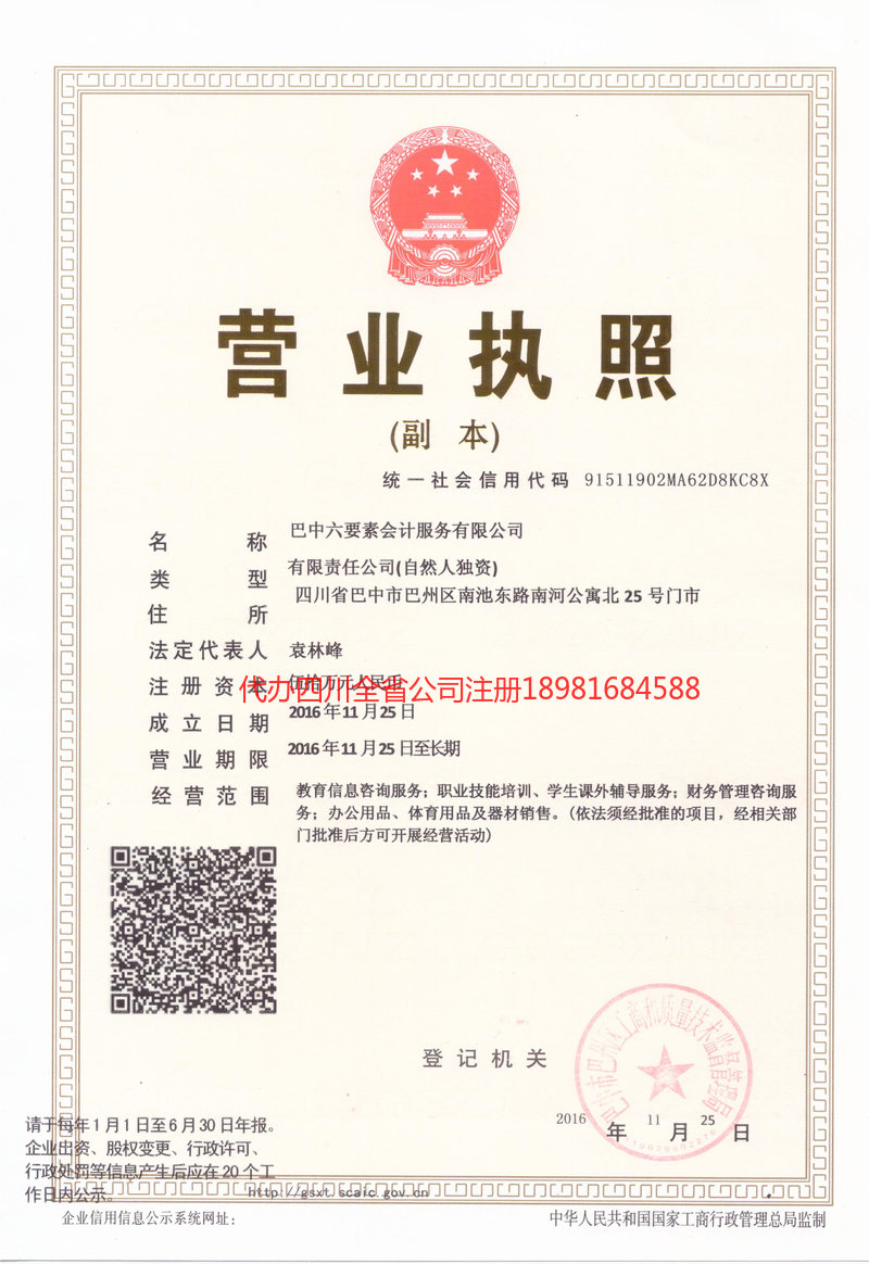 崇左崇左六要素会计服务有限公司